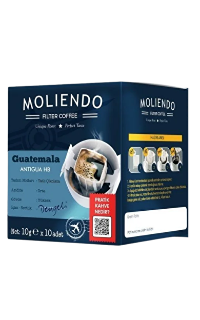MOLIENDO Guatemala Antigua Pratik Filtre Kahve 10g x 10 Adet