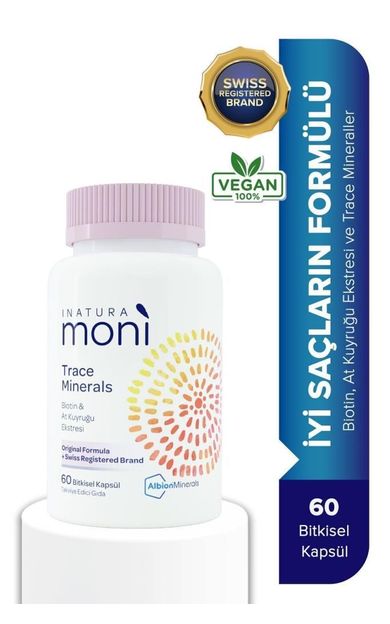 Inatura Moni Trace Minerals Biotin & At Kuyruğu Ekstresi 60 Kapsül