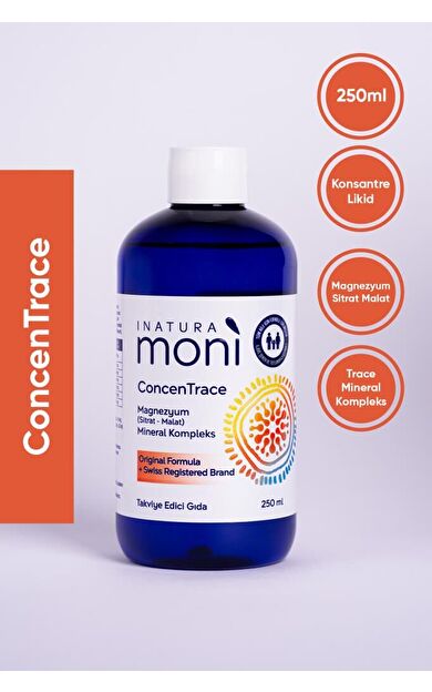 Inatura Moni ConcenTrace Magnezyum Mineral Kompleks 250 Ml