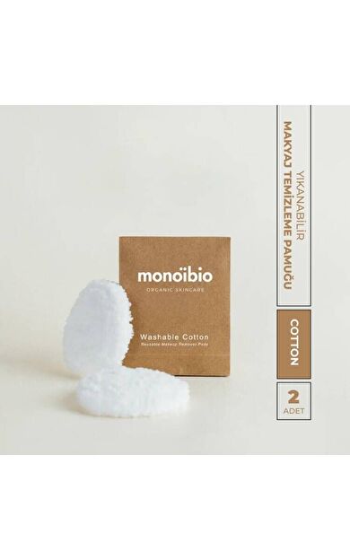 Makyaj Temizleme Pamuğu - %100 Pamuk Yıkanabilir Yüz Temizleme Pamuğu 2li Paket