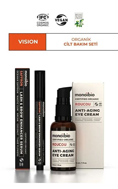 VISION Organik Cilt Bakım Seti - Cosmos Organic Sertifikalı & Vegan