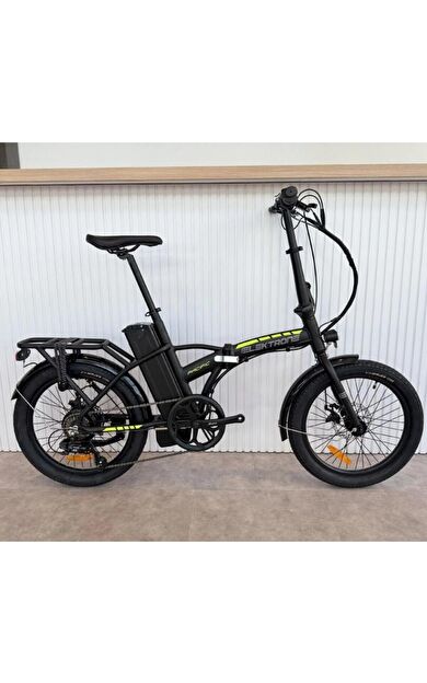 Motosergen Kron Elektrone Pasific 20" Jant E-Bike 7 Vites Elektrikli Katlanır Bisiklet Siyah Sarı