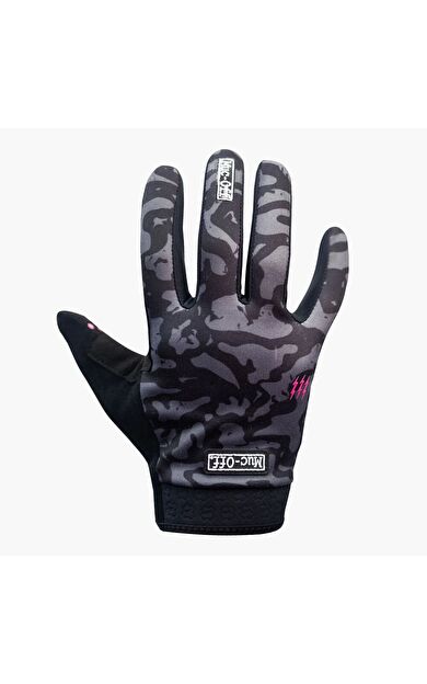 Muc-Off Rider Gloves Grey Camo Uzun Parmak Eldiven