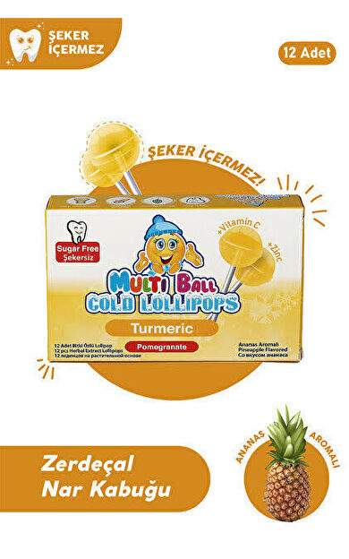 Multiball Cold Lolipop Turmeric 12'li