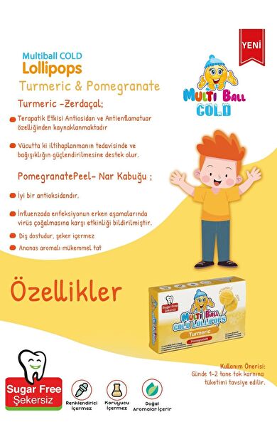 Multiball Cold Lolipop Turmeric 12'li