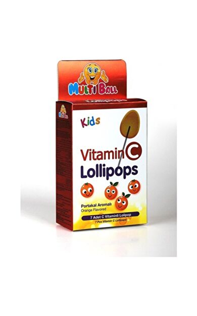 Multiball Kids Vitamin C Lollipops 7'li