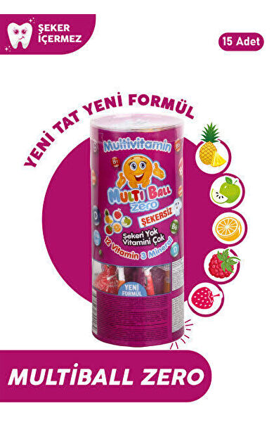 Multiball Zero Multivitamin 15 Adet