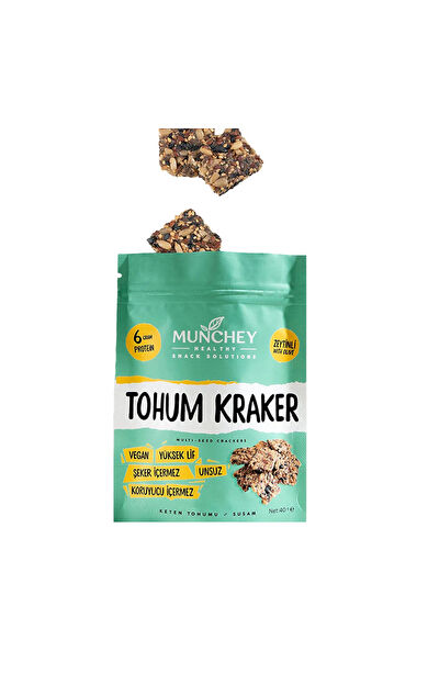 MUNCHEY Zeytinli Tohum Kraker 40g
