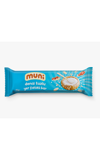 MUNİ Deniz Tuzlu Yer Fıstığı Barı 40g