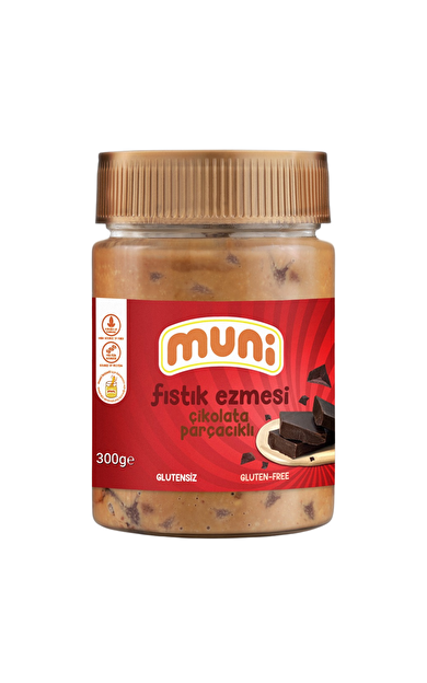 MUNİ Çikolata Parçacıklı Fıstık Ezmesi 300g