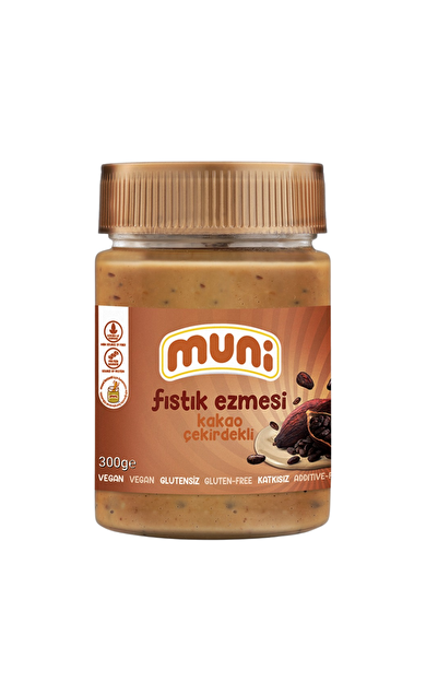 MUNİ Kakao Çekirdekli Fıstık Ezmesi 300g