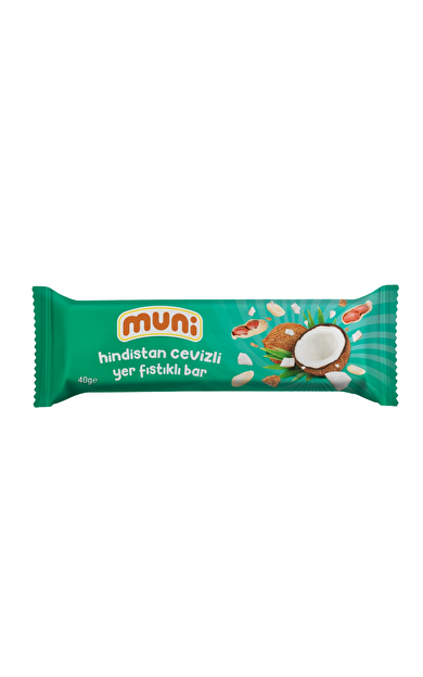 MUNİ Hindistan Cevizli Yer Fıstığı Barı 40g