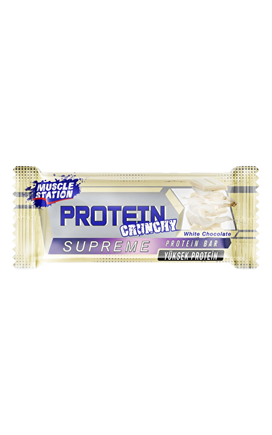 MUSCLE STATİON Supreme Beyaz Çikolatalı Protein Bar 40g