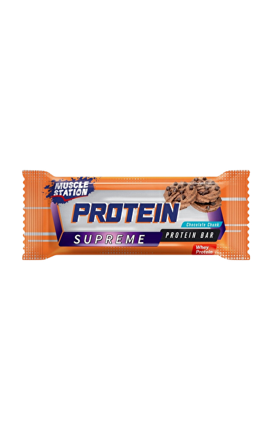 MUSCLE STATİON Supreme Protein Bar Çikolata Parçacıklı 40g