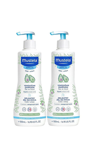 Mustela Gentle Cleansing Gel Bebek Şampuanı 2 Li SET