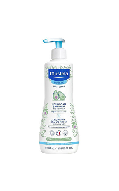 Mustela Gentle Cleansing Gel Yenidoğan Şampuanı 500 ml