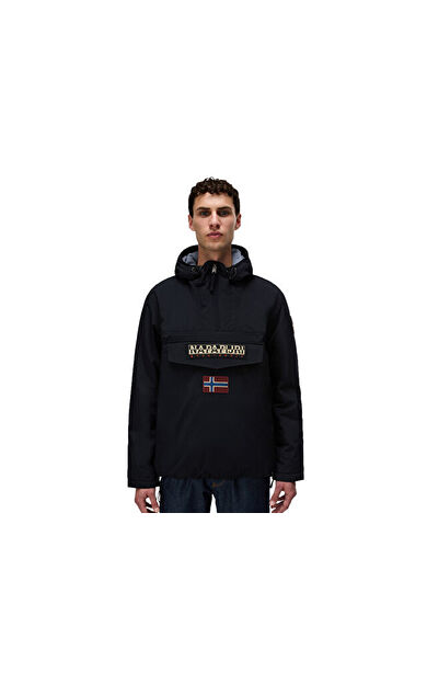 Napajiri RAINFOREST WINTER 3 Erkek Outdoor Çeyrek Fermuarlı Ceket NP0A4GMC0411 Siyah