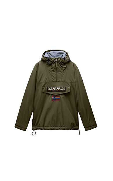 Napajiri RAINFOREST WINTER 3 Erkek Outdoor Çeyrek Fermuarlı Ceket NP0A4GMCG1F1 Haki