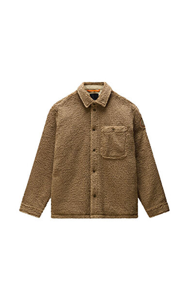 Napajiri T-LULE OVERSHIRT Erkek Outdoor Polar Ceket NP0A8AD3N7C1 Kahverengi