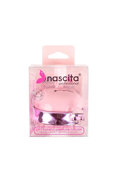 Nascita Pro Çift Taraflı Pembe Şampuan Fırçası