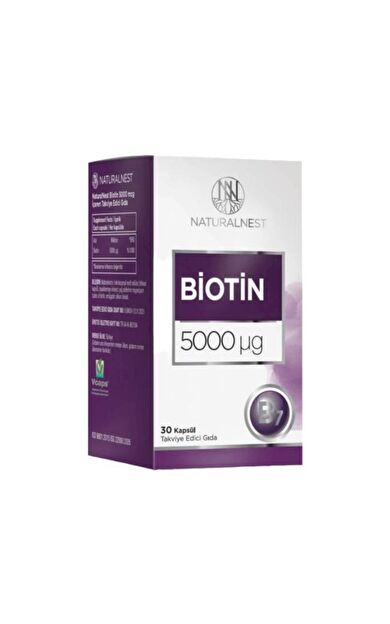 Naturalnest Biotin 5 mg 30 Kapsül