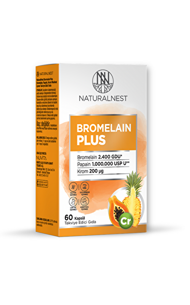 Naturalnest Bromelain Plus 60 Kapsül