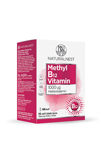 Naturalnest Methyl B12 Vitamin 1000 μg 10 ml Dilaltı Sprey