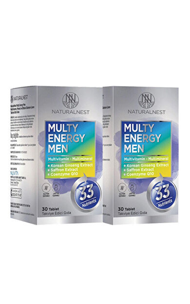 Naturalnest Multi Energy Men 2x30 Tablet