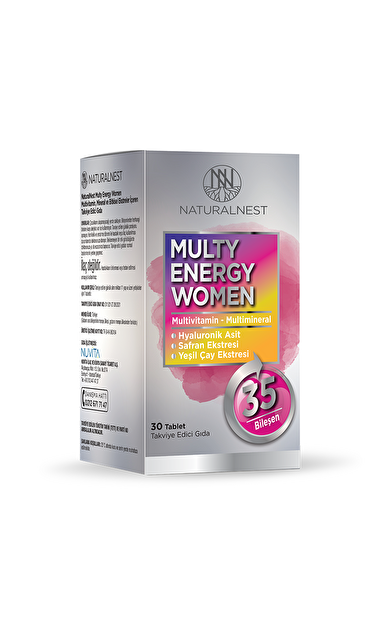 Naturalnest Multy Energy Women Takviye Edici Gıda 30 Tablet