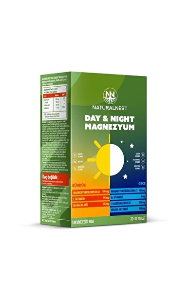 Naturalnest Day Night Magnezyum 60 Tablet