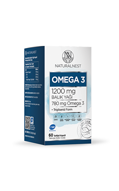 Naturalnest Omega 3 1200 Mg 60 Kapsül