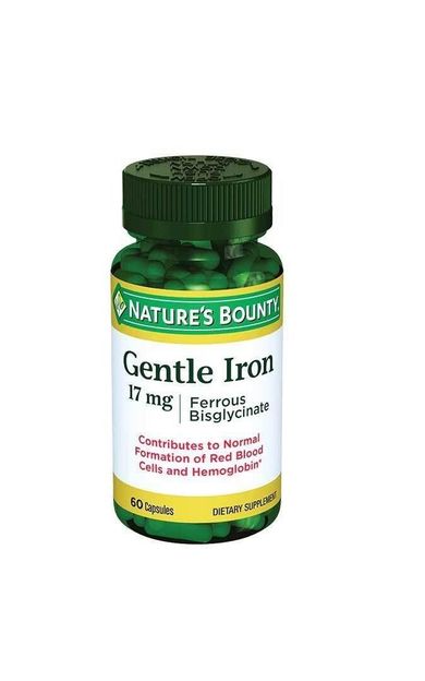 Nature's Bounty Gentle Iron 17mg 60 Kapsül