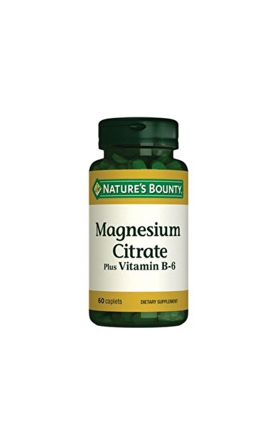 Nature's Bounty Magnesium Citrate Plus with Vitamin B6 60 Tablet