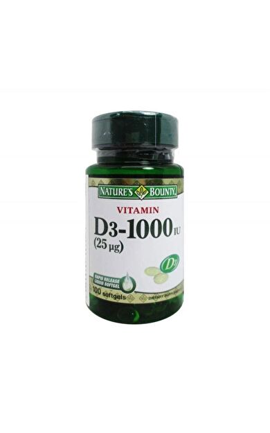 Nature's Bounty Vitamin D3 1000 IU 100 Softgel