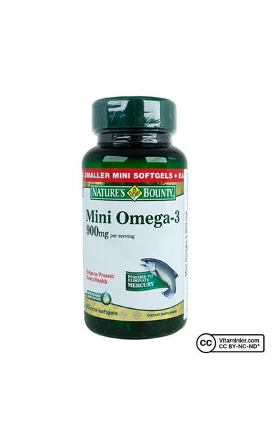 Nature's Bounty Mini Omega 3 900 Mg 60 Kapsül-SKT:05/2028