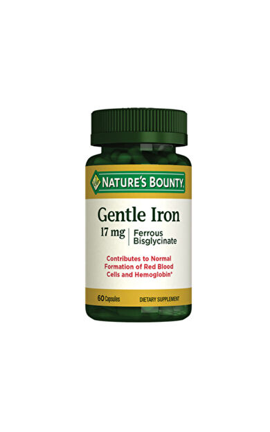 Natures Bounty Gentle Iron 17 mg Takviye Edici Gıda 60 Kapsül
