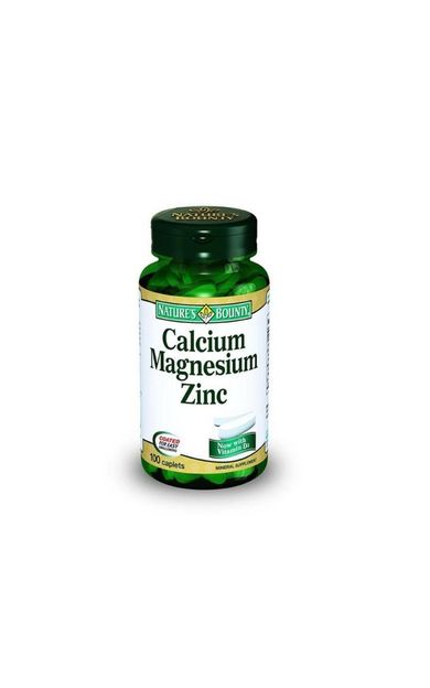 Nature's Bounty Calcium Magnesium Zinc 100 Tablet - SKT:08/2028