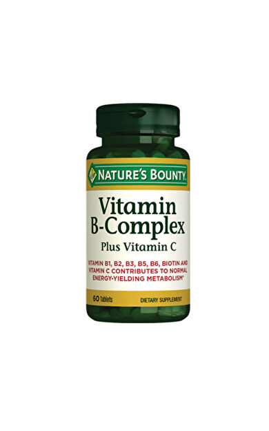 Natures Bounty Vitamin B-Complex Plus Takviye Edici Gıda 60 Tablet