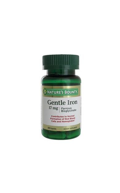 Nature's Bounty Gentle Iron 17 Mg 60 Kapsül - SKT:11/2028