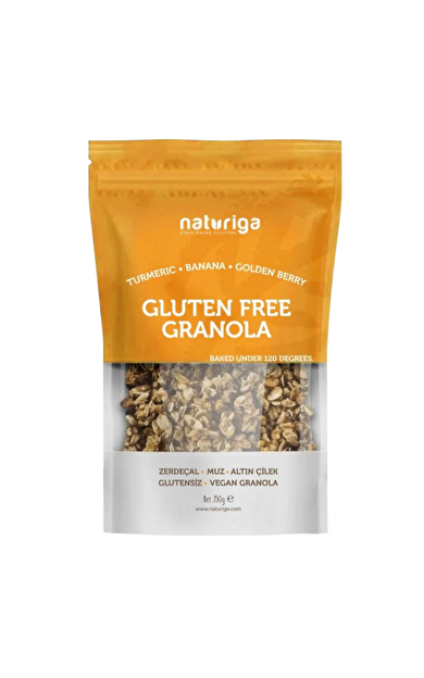 NATURİGA Glutensiz Zerdeçal &amp; Altın Çilek Granola 250g
