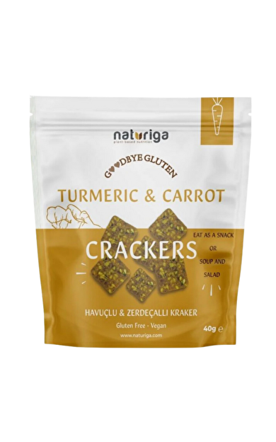 NATURİGA Havuçlu &amp; Zerdeçallı Kraker 40g
