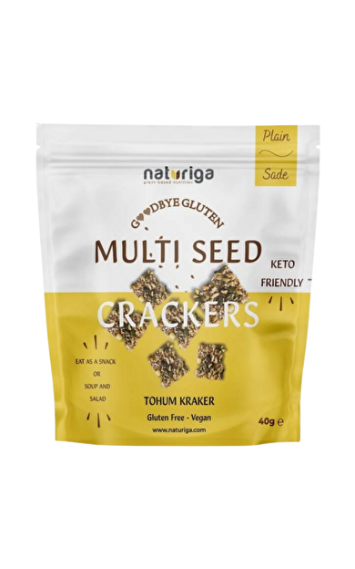 NATURİGA Unsuz Tohum Kraker/Sade 40g