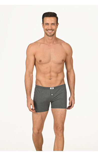 Antrasit Lighten Up Düğmeli  Boxer