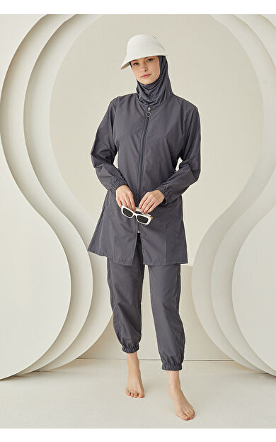 NBB Antrasit Modern Tesettür Mayo