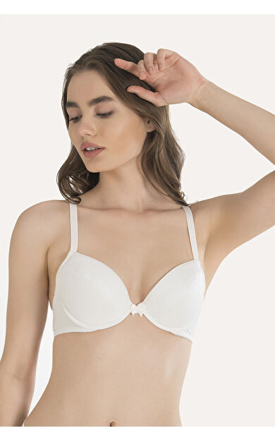 Beyaz Çıkarılabilir Destekli Mikro Sütyen