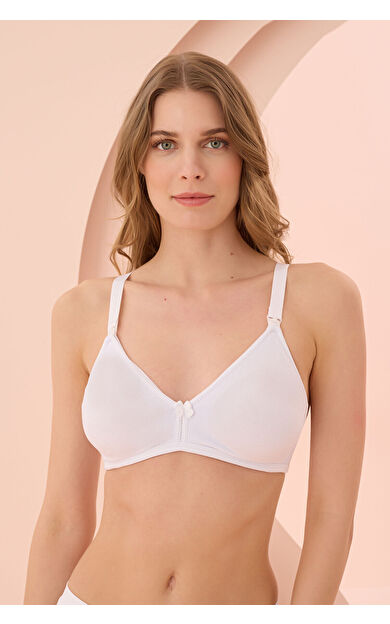 NBB Beyaz Dikişsiz Emzirme Sütyeni