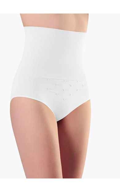 Beyaz Yüksek Belli Külot Korse
