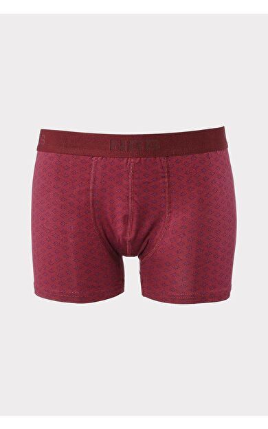 Bordo Baklava Desen Boxer