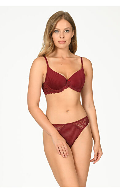 NBB Bordo Harmony  Hafif Destekli Sütyen Takımı