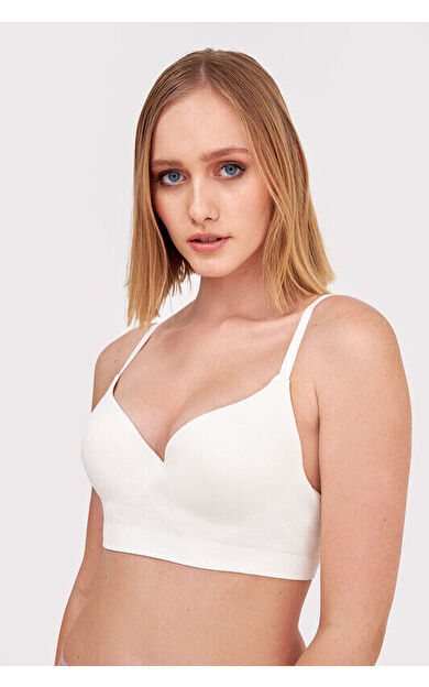 NBB Ekru Dikişsiz Hafif Destekli Sütyen